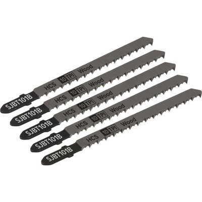 Premium 5 Pack 100mm Hardwood Jigsaw Blades For Precision Cutting from B&Q