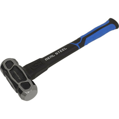  - 4Lb Heavy-Duty Drop Forged Club Hammer With Textured Rubber Grip