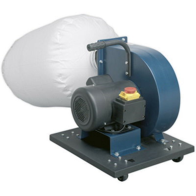 Powerful 2Hp Mobile Workshop Dust Extractor With 2M Ducting For Clean Workspaces from B&Q