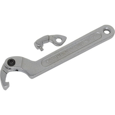 4 Pack Adjustable C Spanner Set19-51mm Hook & Pin Retaining Ring Hinged Arm from B&Q