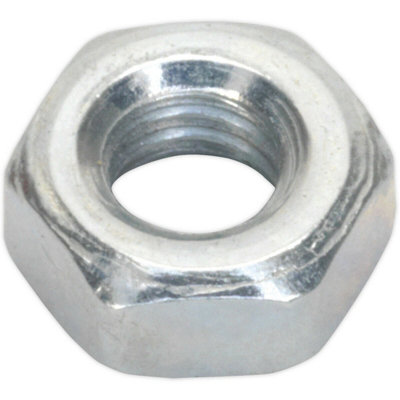  - 100 Pack Steel Hex Nuts M4 0.7mm Pitch Manufactured To Din 934 Standards