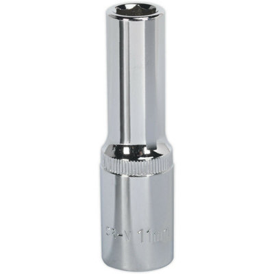 11mm Deep Drive SocketForged Chrome Vanadium Steel1/2" Square Drive