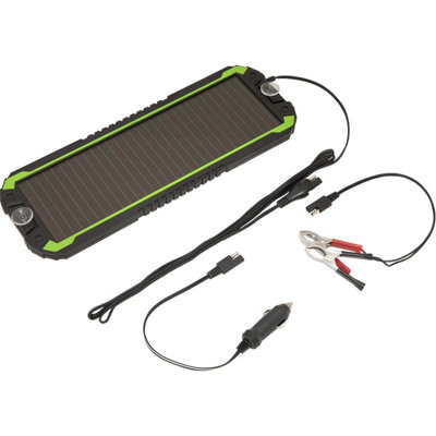 12V / 1.5W Solar Power PanelTrickle Battery ChargerCar Campervan Travel from B&Q