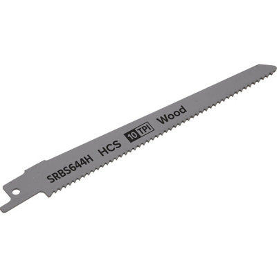 5-Pack 150mm Hcs Reciprocating Saw Blades With 10 Tpi For Wood Cutting from B&Q