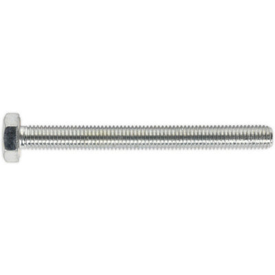  - 25 Pack M10 X 100mm Zinc Plated SetscrewsGrade 8.8 Fully Threaded Din 933