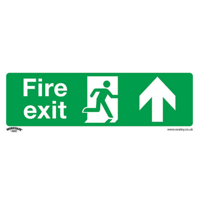 10 Pack Of Rigid Plastic Fire Exit Signs For Health & Safety300 X 100mm from B&Q