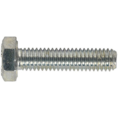  - 50 Pack M6 X 25mm Zinc-Plated SetscrewsGrade 8.8 Fully Threaded Din 933