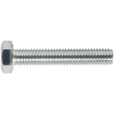  - High-Quality M6 X 35mm Zinc Setscrew Pack Of 50Grade 8.8 Fully Threaded Din 933
