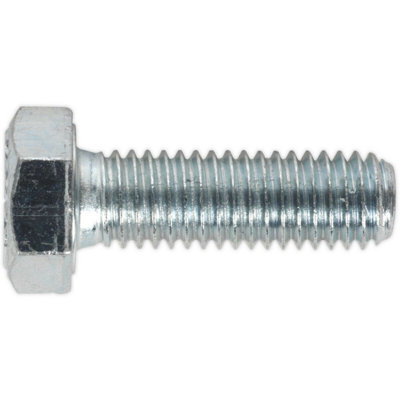 50 Pack M8 X 25mm Zinc SetscrewsGrade 8.8 Fully Threaded Din 933 from B&Q