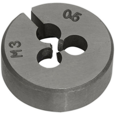 M3 X 0.5mm Metric Split DiePremium Steel Threading Tool With Storage Case from B&Q