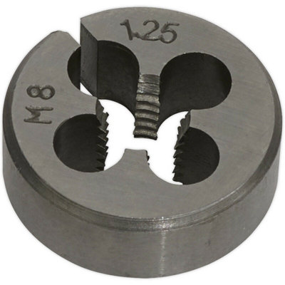 M8 X 1.25mm Metric Split DieDurable Steel Threading Tool With Case from B&Q