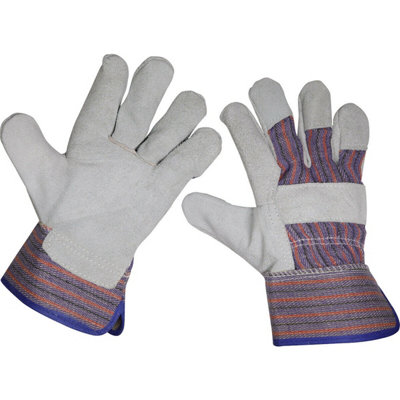 Pair General Purpose Riggers GlovesStrong StitchingTrades Hand Protection from B&Q