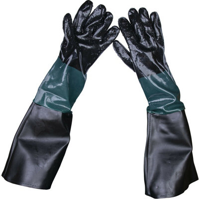 Loops Unisex Multicolor Pair 585Mm Cuffed Shot Blasting Gauntlets - Hand Wrist & Forearm Protection - Image 3
