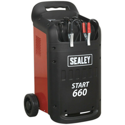 Heavy Duty 12V / 24V Battery Starter & Charger50Ah To 1200Ah Batteries660A from B&Q