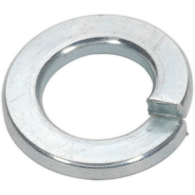 50 Pack Metric Spring WasherM8Din 127BZinc Plated Metal Spacer from B&Q