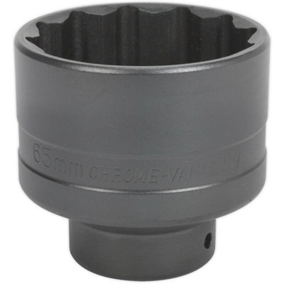 65Mm 12 Point Impact Socket Bit - 3/4" Square Drive - For Ford Transit Hub Nuts 5056581930194 - Image 3