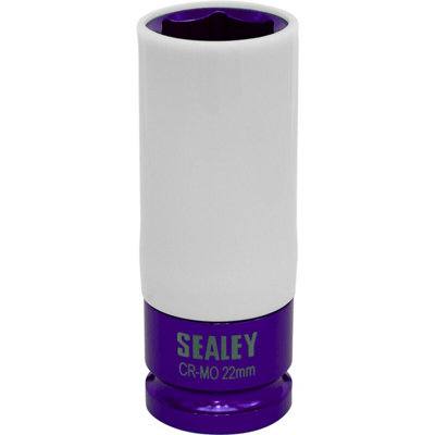  - Durable 22mm Alloy Wheel Impact Socket With Rim Protection