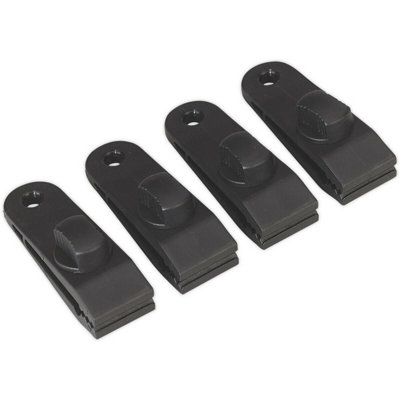  - 4 Pack Tarpaulin Clip SetHeavy-Duty Spring ClipCover Sheet Clip Eyelet