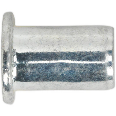  - 50 Pack Of M10 X 1.5mm Regular Threaded Insert Rivet Nuts With Standard Flange Head