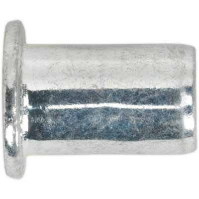 50 Pack Of M8 X 1.25mm Regular Threaded Insert Rivet Nuts With Standard Flange Head from B&Q