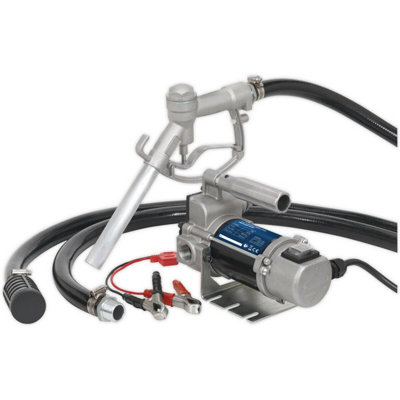 High-Performance 12V Diesel And Fluid Transfer Pump With Manual Delivery Nozzle from B&Q