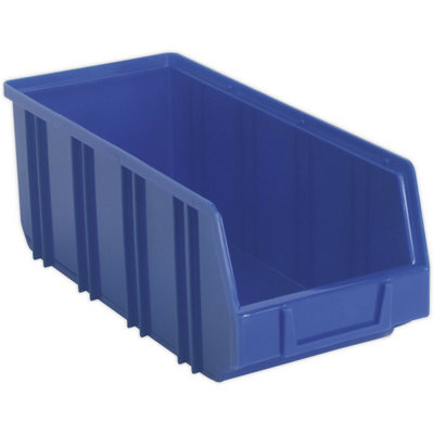 16 Pack Blue 145 X 335 X 125mm Plastic Storage BinWarehouse Part Picking Tray from B&Q