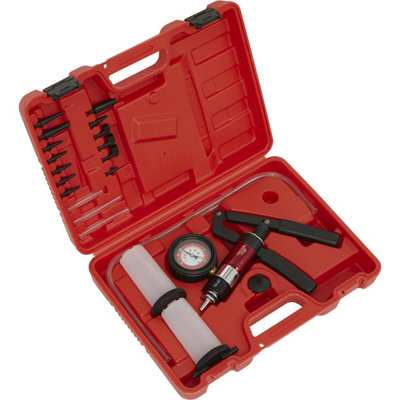Professional Vacuum And Pressure Test Bleeding Kit With Easy-To-Read Gauge For Brake Diagnostics from B&Q