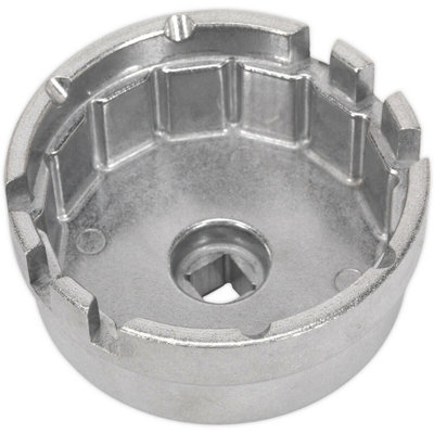  - Durable 64.5mm Oil Filter Cap Wrench For Toyota3/8" Square Drive In Aluminium Alloy