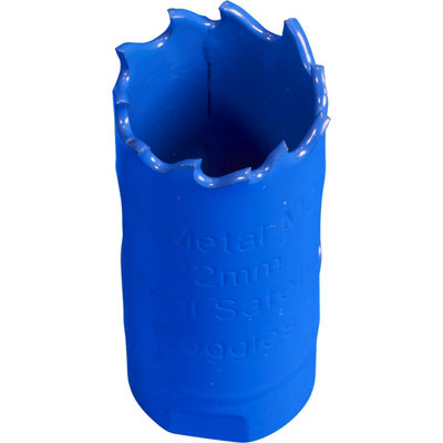  - 22mm Hss Hole Saw BladeMilled TeethBi-Metal M3 Steel Long Lasting Drill