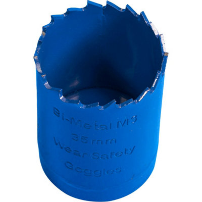 B&Q 35Mm Hss Hole Saw Blade - Milled Teeth - Bi-Metal M3 Steel Long Lasting Drill