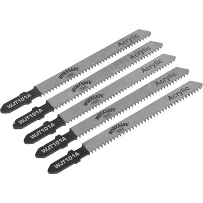  - 5 Pack 75mm Bi-Metal Jigsaw Blade12 TpiNon Ferrous Metal Aluminium Cutting