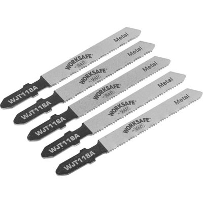 5-Pack 55mm Hss Jigsaw Blades For Metal Cutting21 Tpi Wavy Teeth Design from B&Q