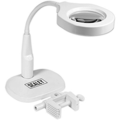 Dimmable Led Magnifying Work LightDesk & Table MountedFlexible Gooseneck from B&Q