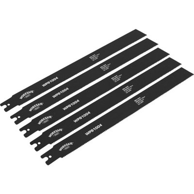  - 5 Pack 300 X 25 X 1mm Pipe Saw Blades10-14 TpiRigid Flexible Pipe Cutting