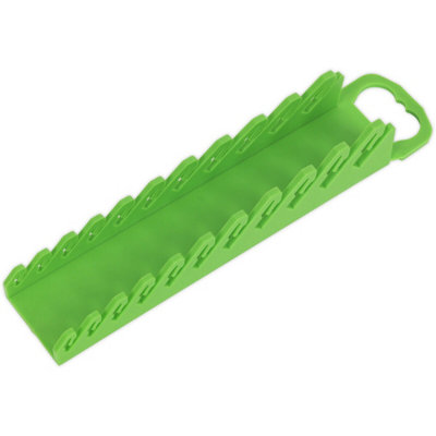  - 10X Green Tpr Stubby Spanner Tool Rack For Wall MountingOrganize Your Workspace