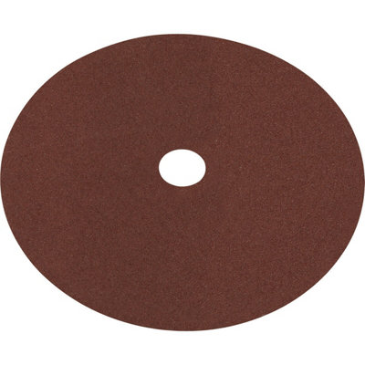 B&Q 25 Pack Of 175Mm Fibre Backed Sanding Discs - 60 Grit Aluminium Oxide For Wood Finishing