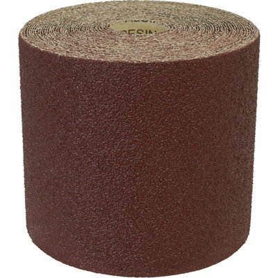  - Aluminium Abrasive Sanding Roll 115mm X 10MExtra Coarse 40 Grit For Industrial Use