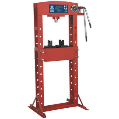  - 30 Tonne Hydraulic Floor Press With Detachable Pump And Pressure Gauge