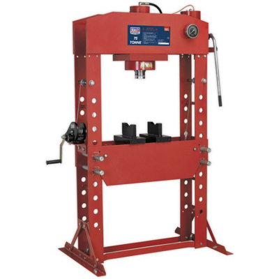  - 75 Tonne Heavy-Duty Air Hydraulic Press With Sliding Ram And Dual Speed