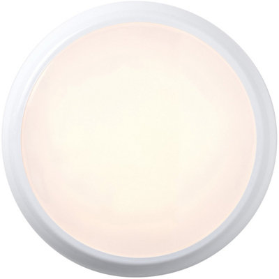 B&Q Commercial Ip65 Emergency Bulkhead - 18W Cct Led - Corridor Microwave Lamp Light