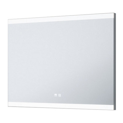800 X 600mm Led Bathroom Mirror & Bluetooth Speaker -Ip44 Demister Tunable White from B&Q
