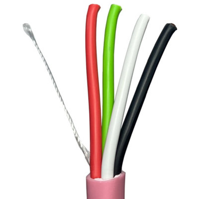  - 200M (660 Ft)Low Smoke 4 Core Speaker Cable 1.5mm Oxygen Free Copper (Ofc) Lszh 100V