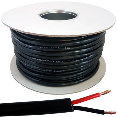  - 10M (33 Ft)Outdoor Garden Speaker Wire Cable 1.5mm Stranded Ofc Copper Flex Reel 100V