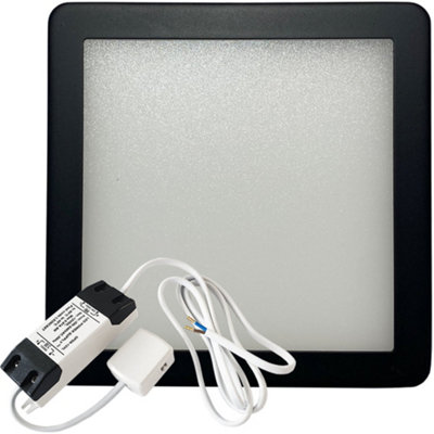 Ultra-Slim Matt Black Under Cabinet Kitchen Light Kit With Warm White Led And Driver from B&Q
