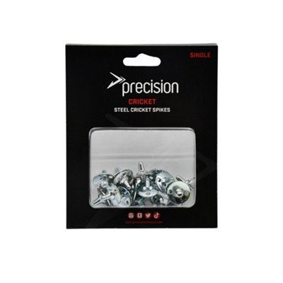 Loops 20 Pack Steel Cricket Shoe Spikes - Pitch Turf Grip Spare Boot Spikes