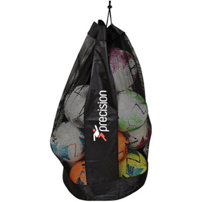 Precision 12 Ball Football Mesh Carry Sack BagDraw String NylonHolds 12X Size 5 from B&Q