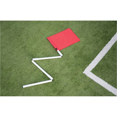 Precision 4 Pack Collapsible Corner Posts SetFold Away Portable Spiked PolesNo Flags from B&Q