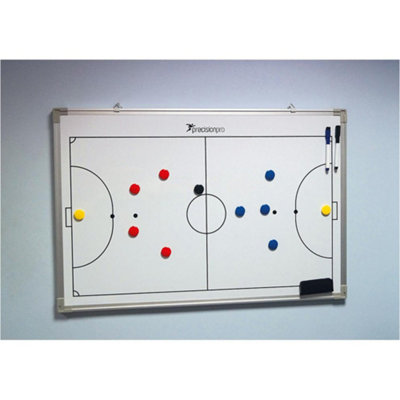 Precision 90X60Cm Magnetic Wall Mounted Futsal Tactics Board Gaming Planning Whiteboard from B&Q