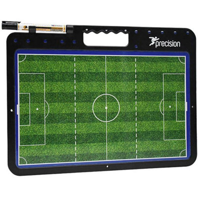 Precision A4 Handheld Football Tactics ClipboardCoaching Theory Planner Wipeable Marker from B&Q