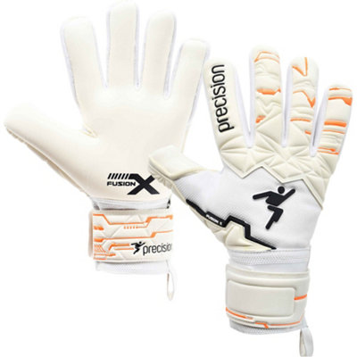 Precision Size 10 Professional Junior Goal Keeping GlovesNegative Contact White Keeper from B&Q